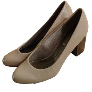 Life Stride Perfect Nude Beige Flex Block Heels for Comfort
